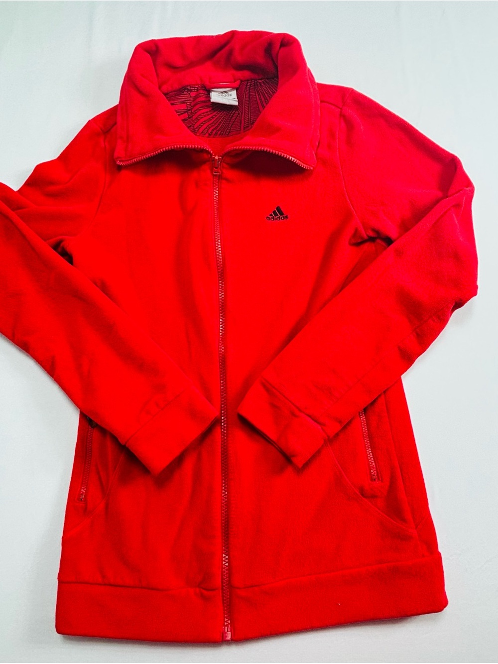 Adidas Kids' Red Full-Zip Jacket